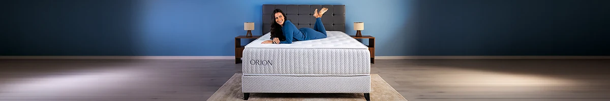 Cama Ortobom Orion em quarto azul
